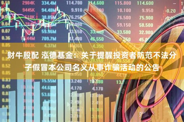 财牛股配 泓德基金：关于提醒投资者防范不法分子假冒本公司名义从事诈骗活动的公告